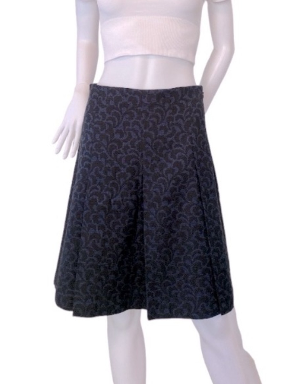 Loft Jacquard A-line Skirt